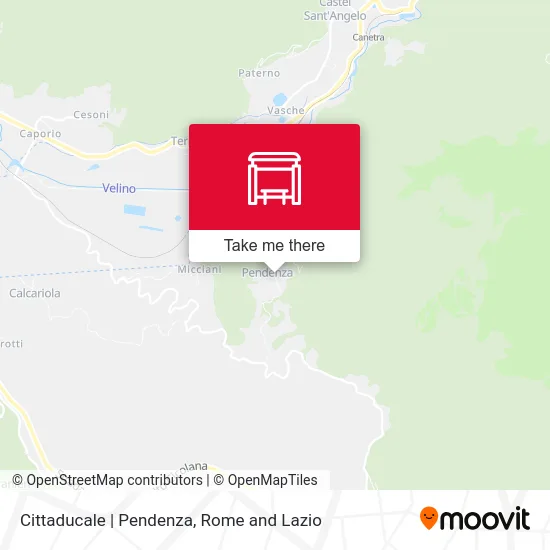 Cittaducale | Pendenza map