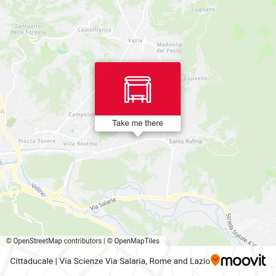Cittaducale | Via Scienze Via Salaria map
