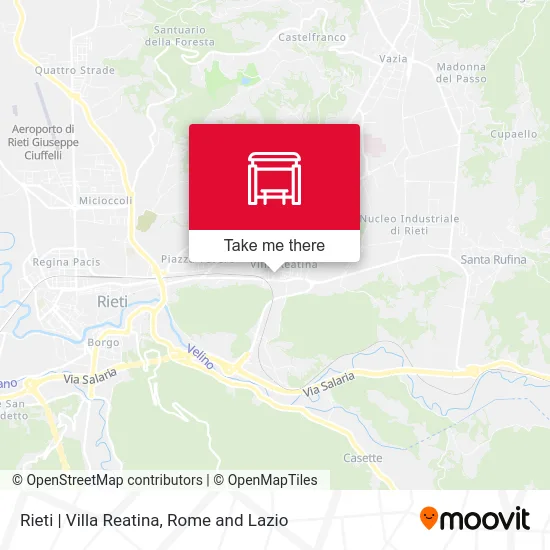 Rieti | Villa Reatina map