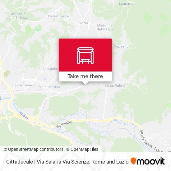 Cittaducale | Via Salaria Via Scienze map