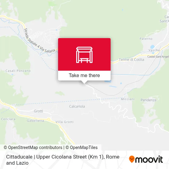 Cittaducale | Upper Cicolana Street (Km 1) map