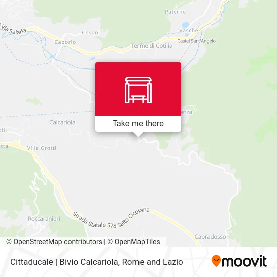 Cittaducale | Calcariola Junction map