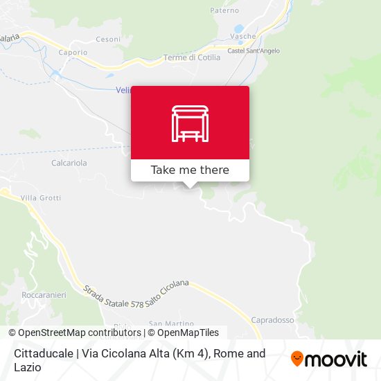Cittaducale | Via Cicolana Alta (Km 4) map