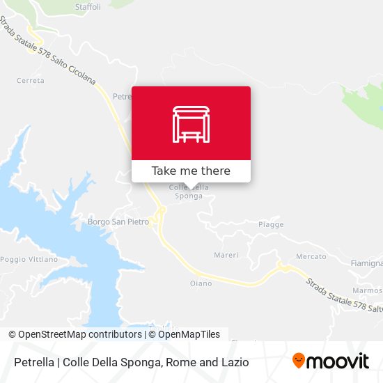 Petrella | Colle Della Sponga map