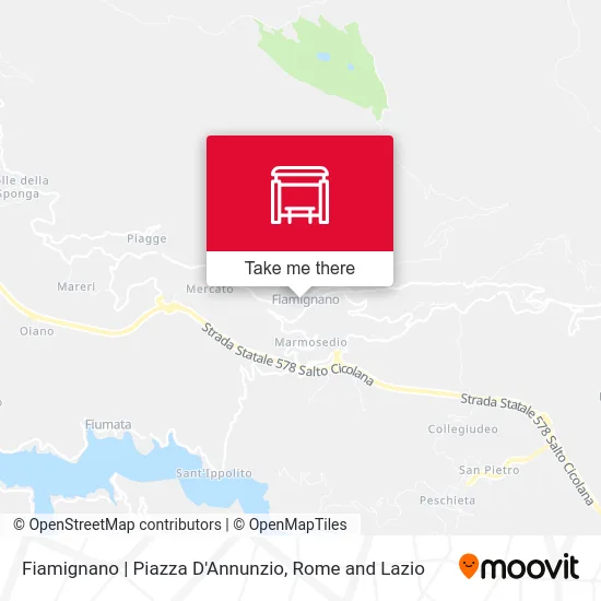 Fiamignano | D'Annunzio Square map