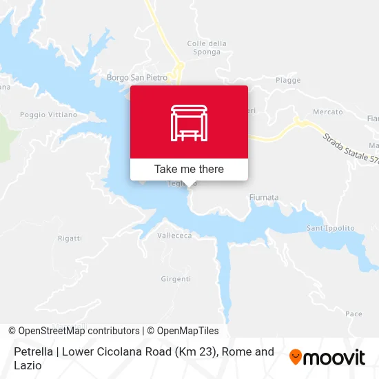 Petrella | Lower Cicolana Road (Km 23) map