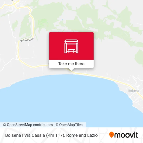 Bolsena | Cassia Street (Km 117) map