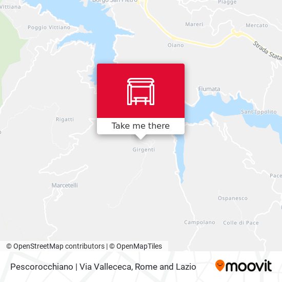 Pescorocchiano | Via Vallececa map