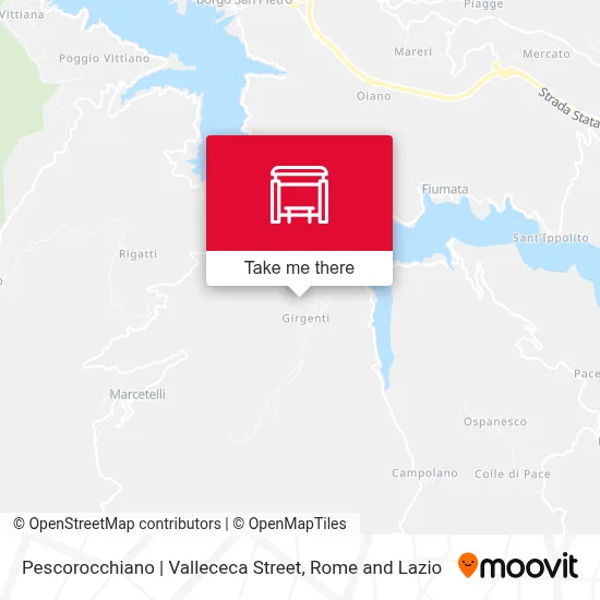 Pescorocchiano | Vallececa Street map