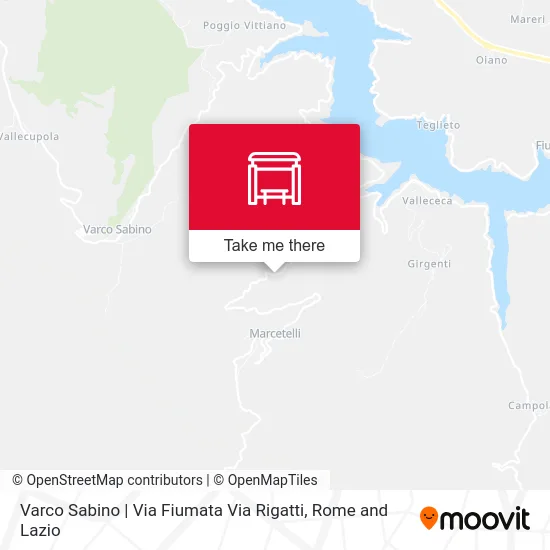 Varco Sabino | Fiumata Street Rigatti Street map