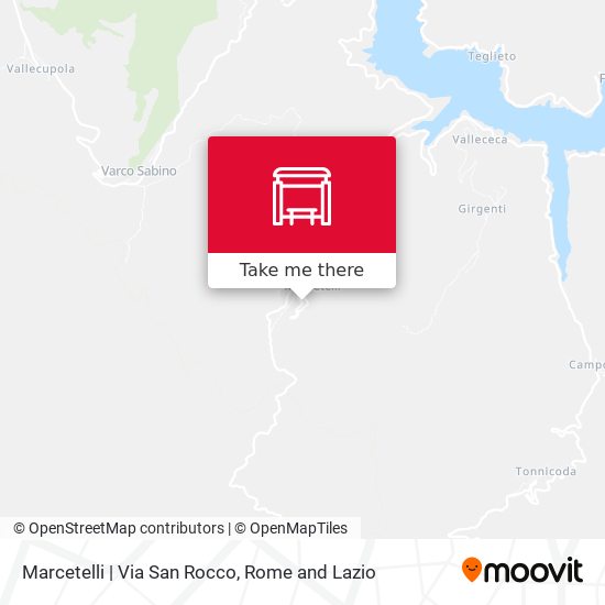 Marcetelli | Via San Rocco map