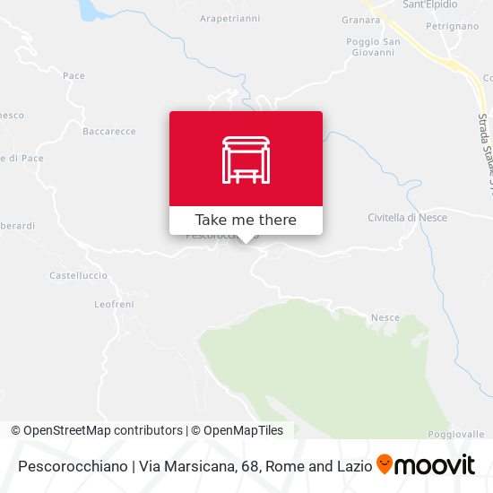 Pescorocchiano | Via Marsicana, 68 map