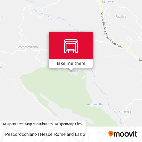 Pescorocchiano | Nesce map