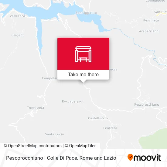 Pescorocchiano - Colle Di Pace map