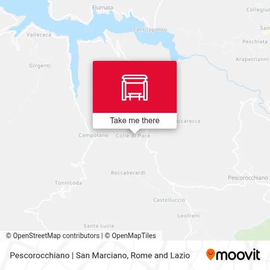 Pescorocchiano | San Marciano map