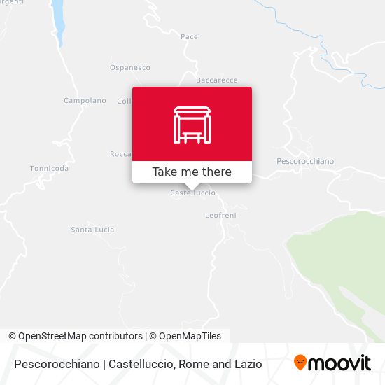 Pescorocchiano | Castelluccio map