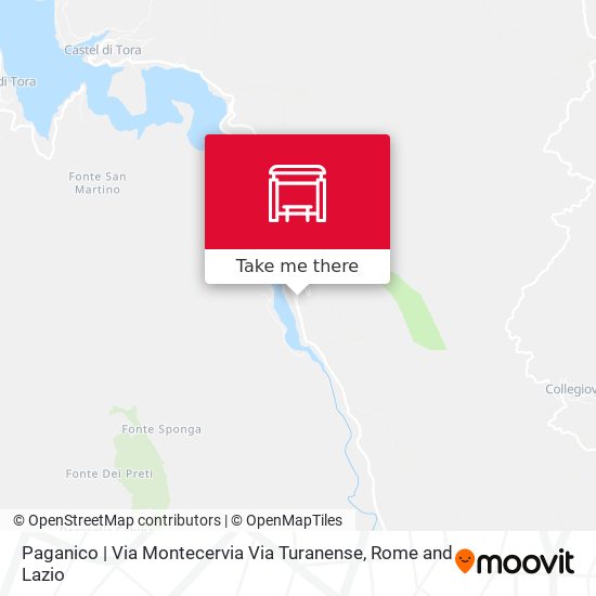 Paganico | Via Montecervia Via Turanense map