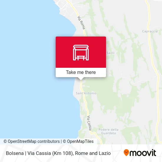 Bolsena | Cassia Road (Km 108) map