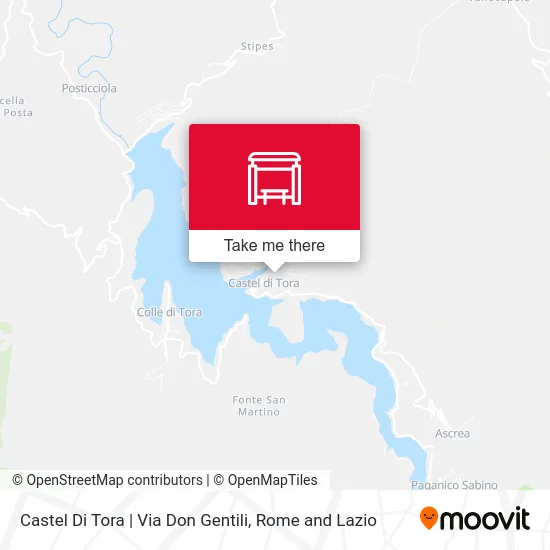 Castel Di Tora via Don Gentili map