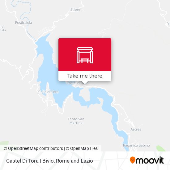 Castel Di Tora | Bivio map