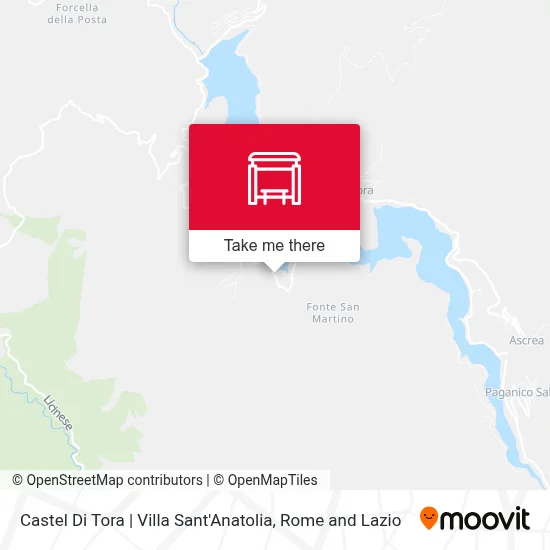 Castel Di Tora | Villa Sant'Anatolia map