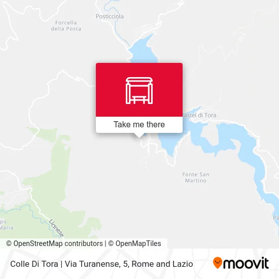 Colle Di Tora | Turanense Street, 5 map