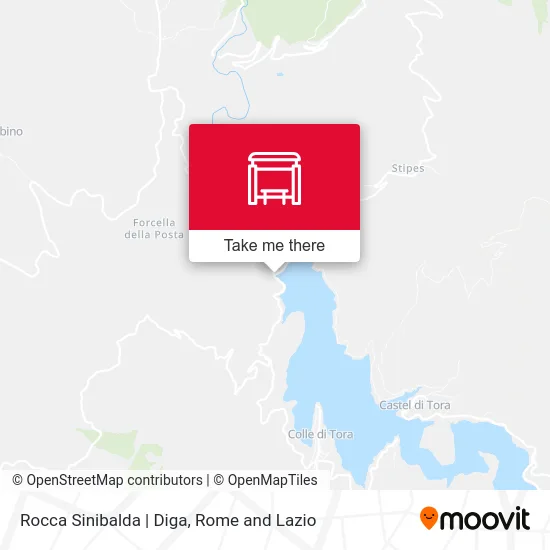 Rocca Sinibalda | Diga map