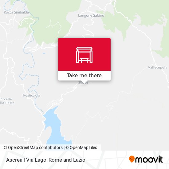 Ascrea | Via Lago map