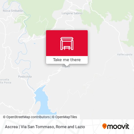 Ascrea | Via San Tommaso map