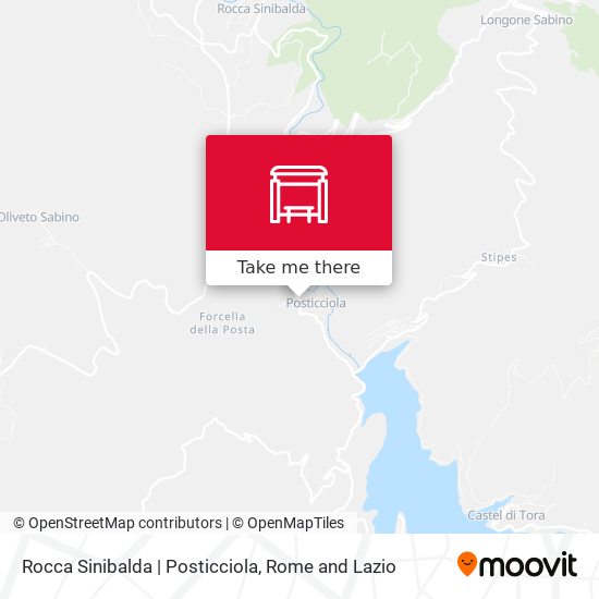 Rocca Sinibalda | Posticciola map
