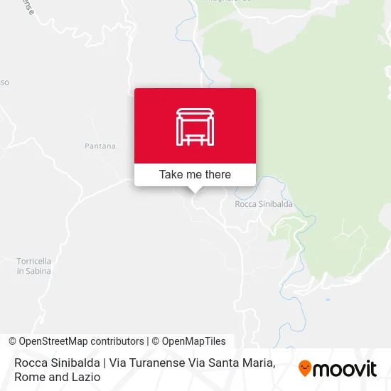 Rocca Sinibalda | Via Turanense Via Santa Maria map