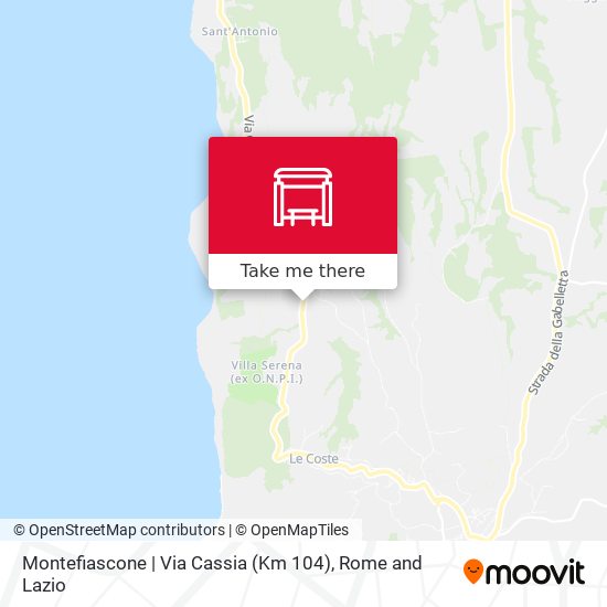 Montefiascone | Via Cassia (Km 104) map