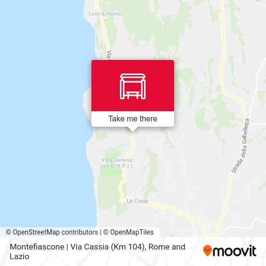 Montefiascone | Cassia Road (Km 104) map