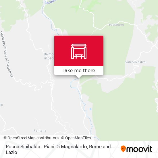 Rocca Sinibalda | Piani Di Magnalardo map