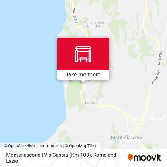 Montefiascone | Via Cassia (Km 103) map