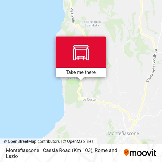Montefiascone | Cassia Road (Km 103) map