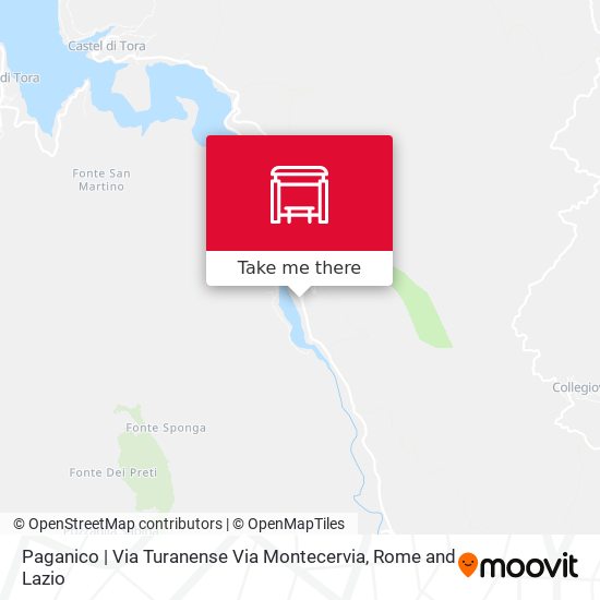 Paganico | Via Turanense Via Montecervia map