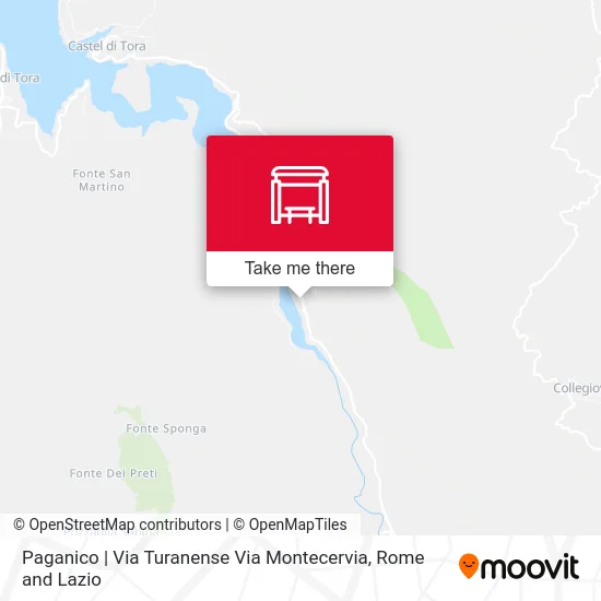 Paganico | Via Turanense Via Montecervia map