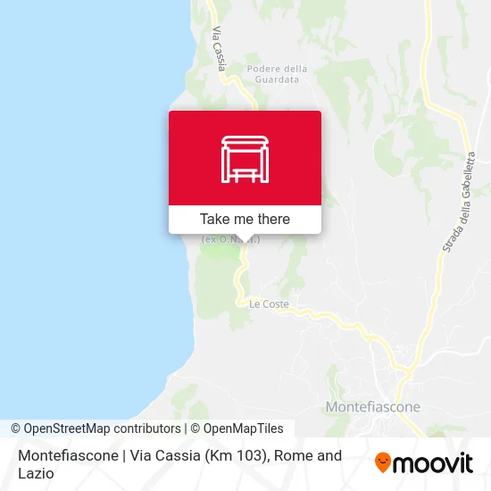 Montefiascone | Cassia Road (Km 103) map