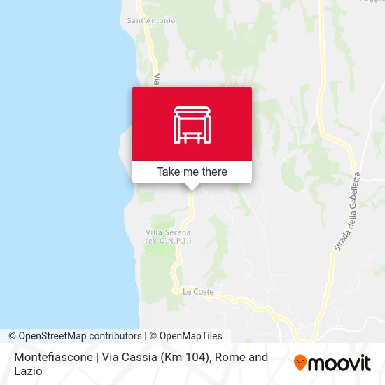 Montefiascone | Cassia Road (Km 104) map