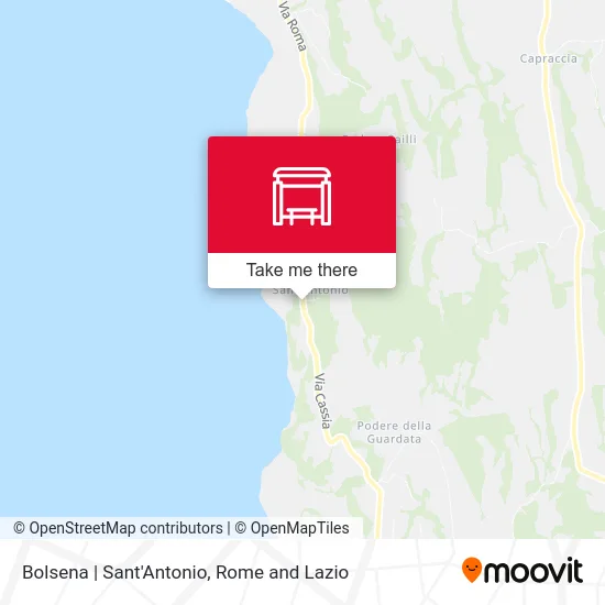 Bolsena | Saint Anthony map