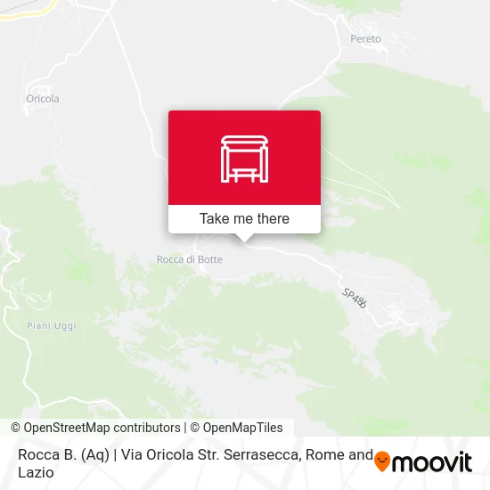 Rocca B. (Aq) | Via Oricola Str. Serrasecca map