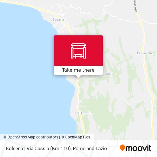 Bolsena | Via Cassia (Km 110) map