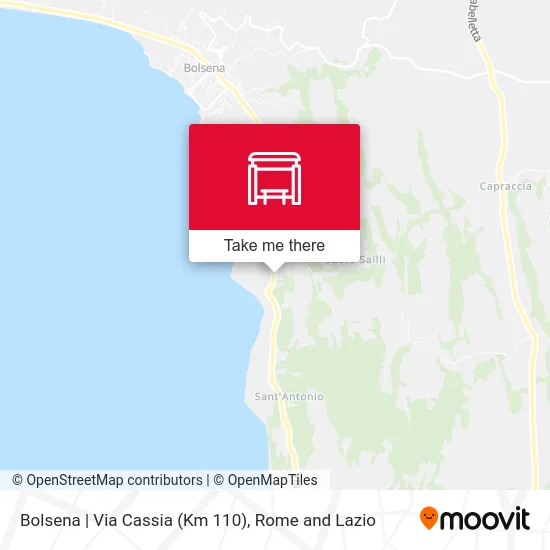 Bolsena | Cassia Road (Km 110) map