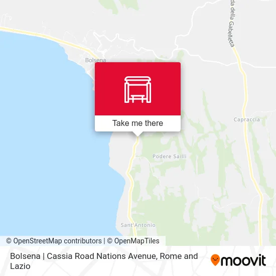 Bolsena | Cassia Road Nations Avenue map