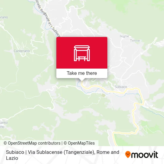 Subiaco | Via Sublacense (Ring Road) map