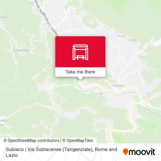 Subiaco | Via Sublacense (Tangenziale) map
