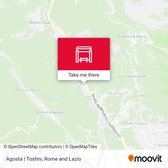 Agosta | Tostini map