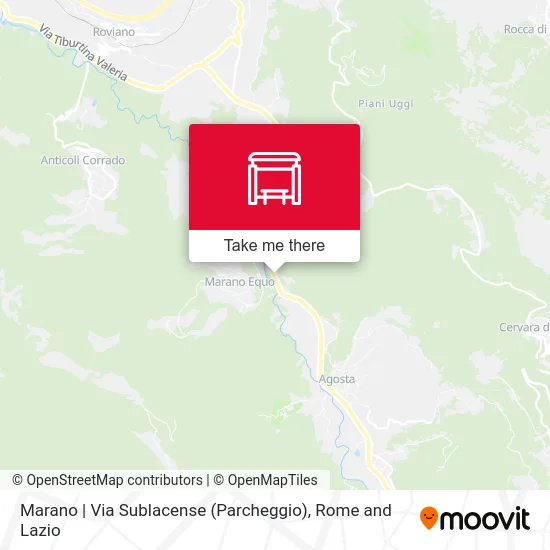 Marano via Sublacense (Parking) map