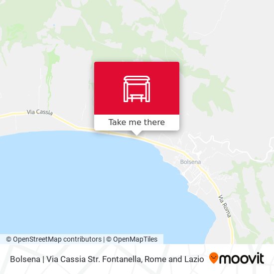 Bolsena | Via Cassia Str. Fontanella map